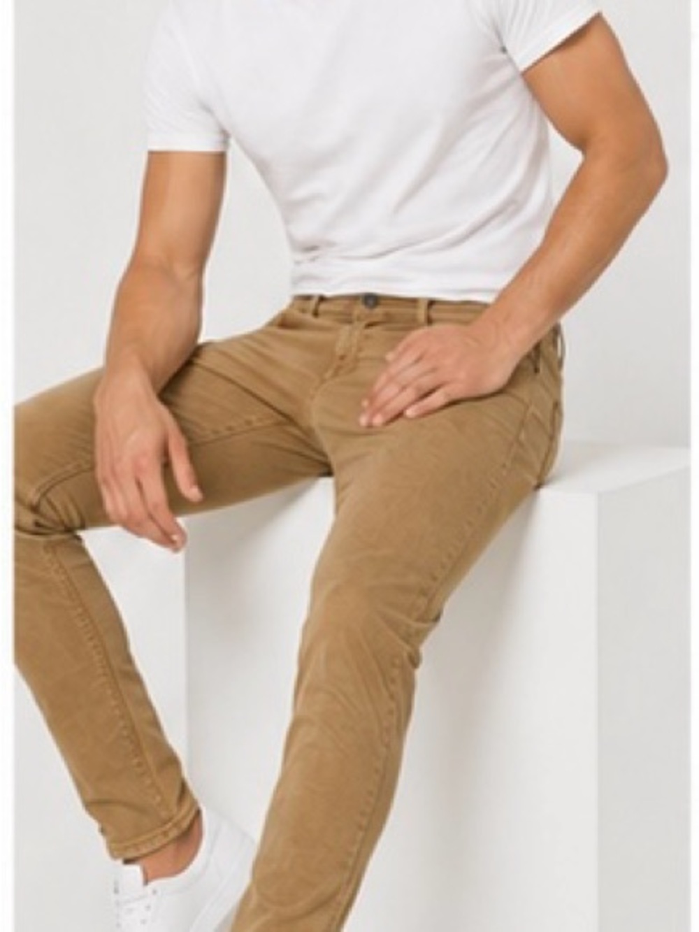 Carbon Skinny fit tan jeans